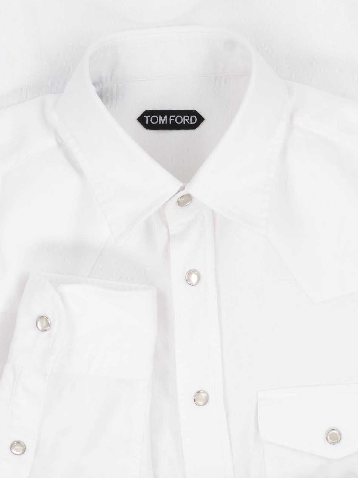 [Tom Ford] Shirts Long Sleeve FW26 HDS001 FMC290WAW