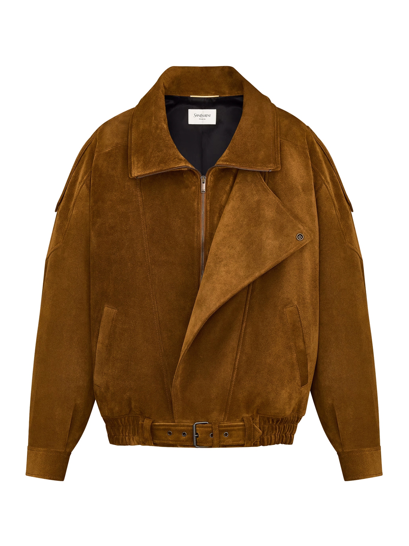 [Saint Laurent] Leather Jacket FW26 798780YC2AY2104 NOIX