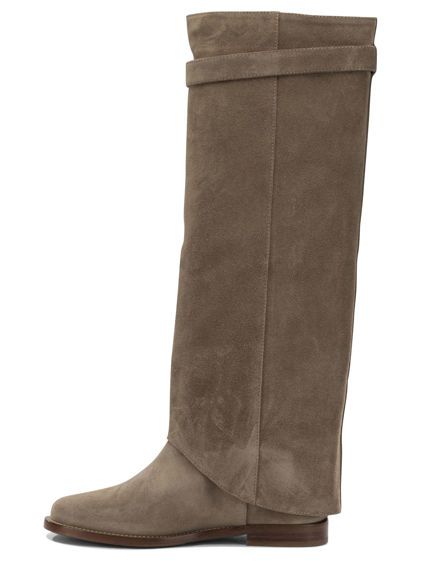 [VIA ROMA 15] Long Boots FW26 4668VELOURCHAMPAGNE