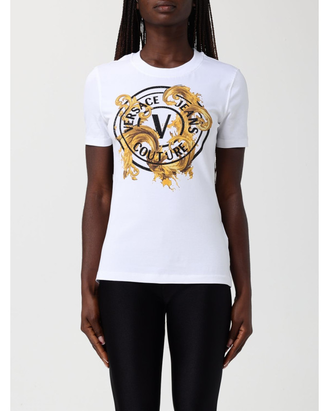 [VERSACE JEANS COUTURE] T-shirts Short Sleeve SS26 80HAHE01CJ02E G03