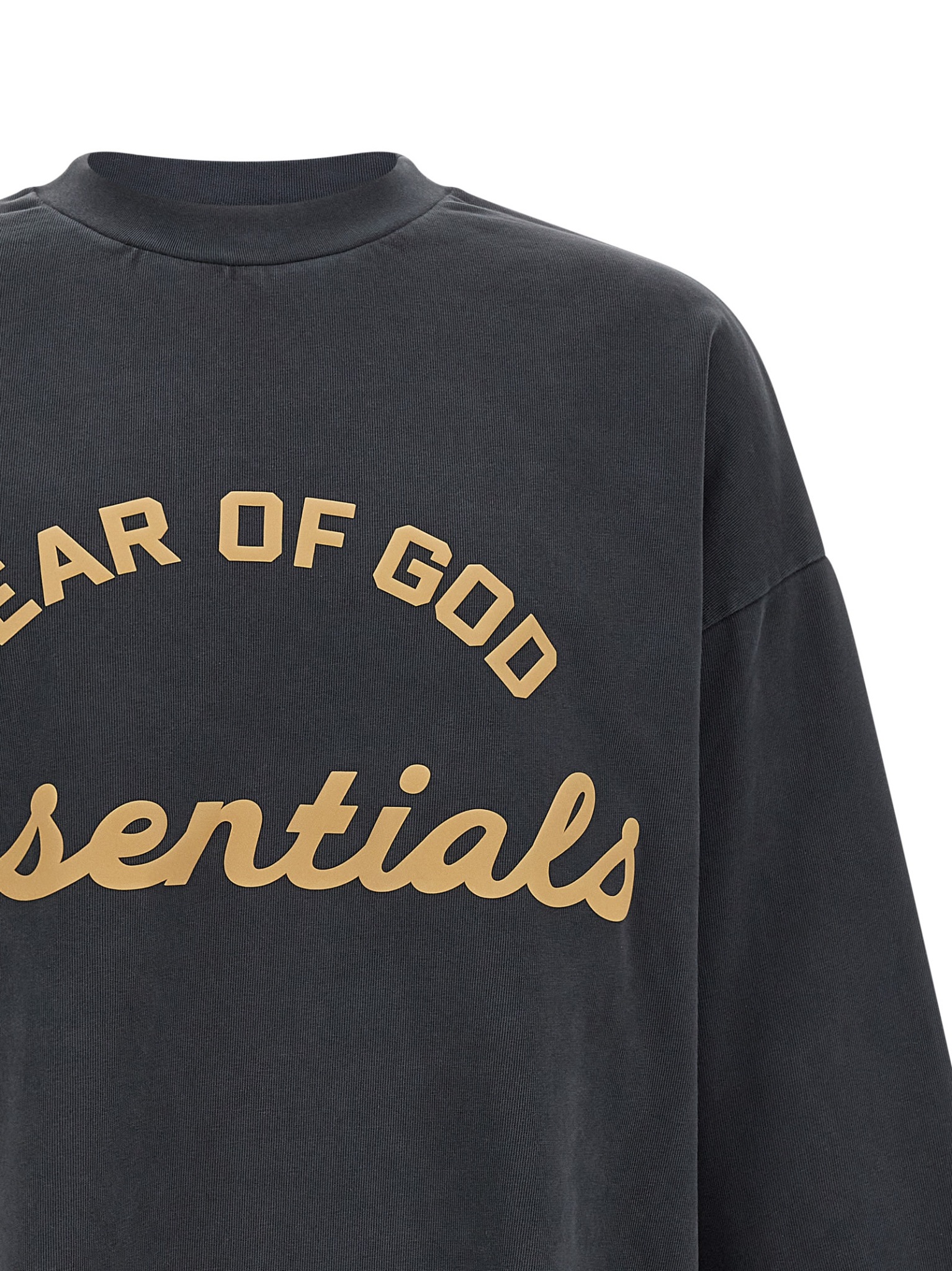 [FEAR OF GOD ESSENTIAL] T-shirts Long Sleeve SS26 125SP264101FFADEDIRONGREY