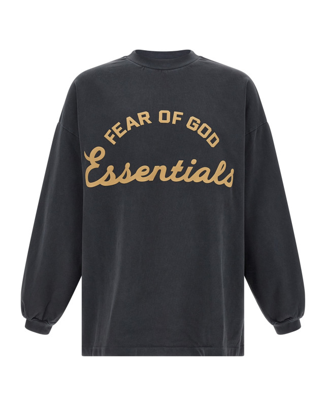 [FEAR OF GOD ESSENTIAL] T-shirts Long Sleeve SS26 125SP264101FFADEDIRONGREY