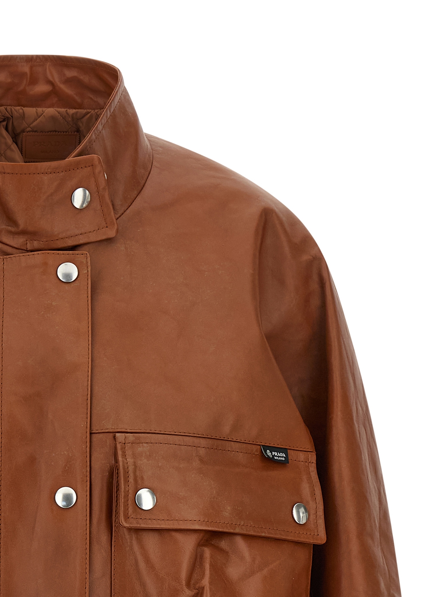 [Prada] Leather Jacket SS26 56A242SOOO180OF0134