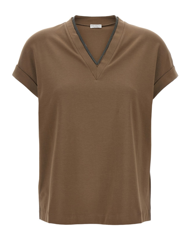 [Brunello Cucinelli] T-shirts Short Sleeve FW26 MPT18BD222C8705