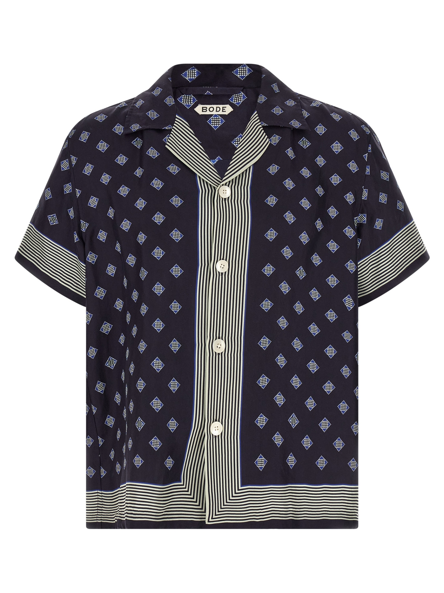 [BODE] Shirts Short Sleeve SS26 MRS26SH009NAVYBLUE