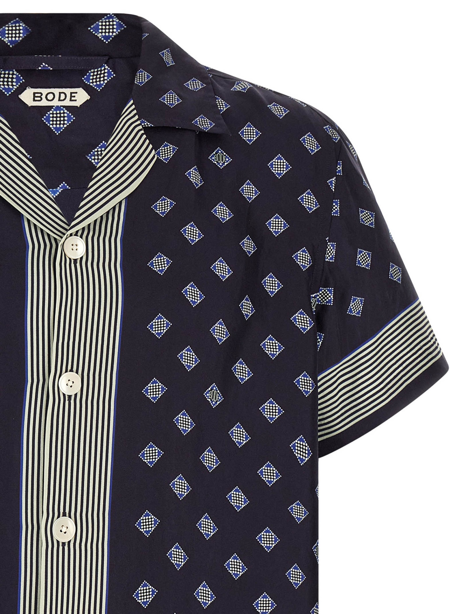 [BODE] Shirts Short Sleeve SS26 MRS26SH009NAVYBLUE