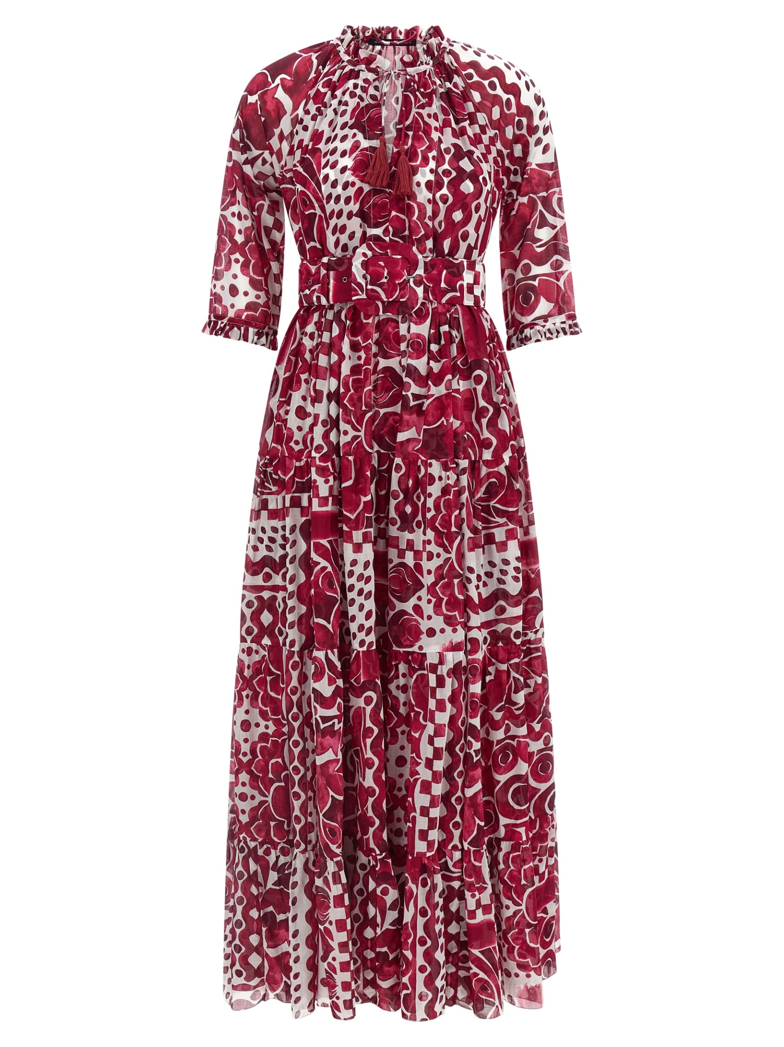 [Samantha Sung] Short sleeve dress SS26 EDENDRESSWHITEPINK