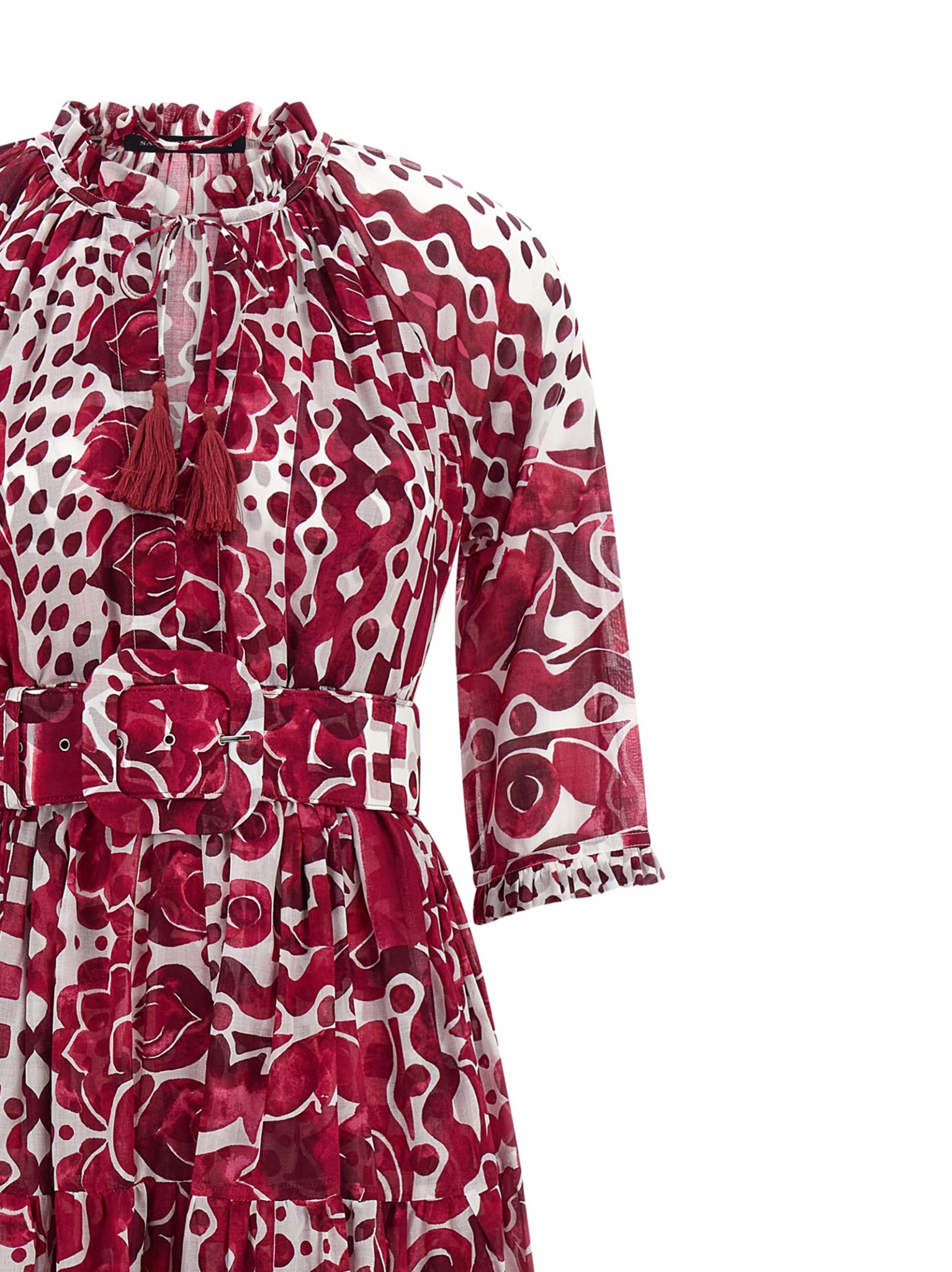 [Samantha Sung] Short sleeve dress SS26 EDENDRESSWHITEPINK