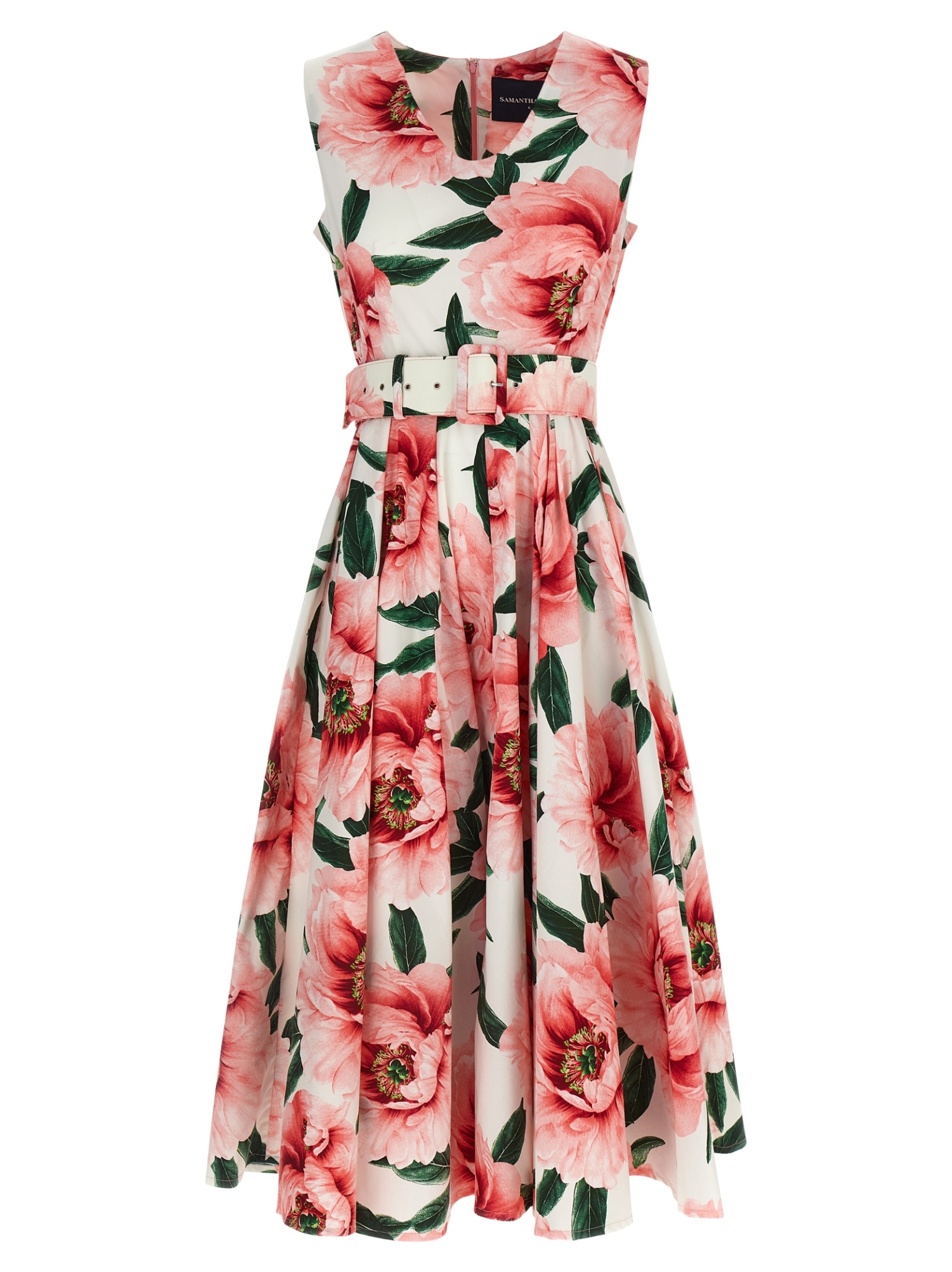 [Samantha Sung] Sleeveless dress SS26 ABELIADRESSWHITESOFTROSE