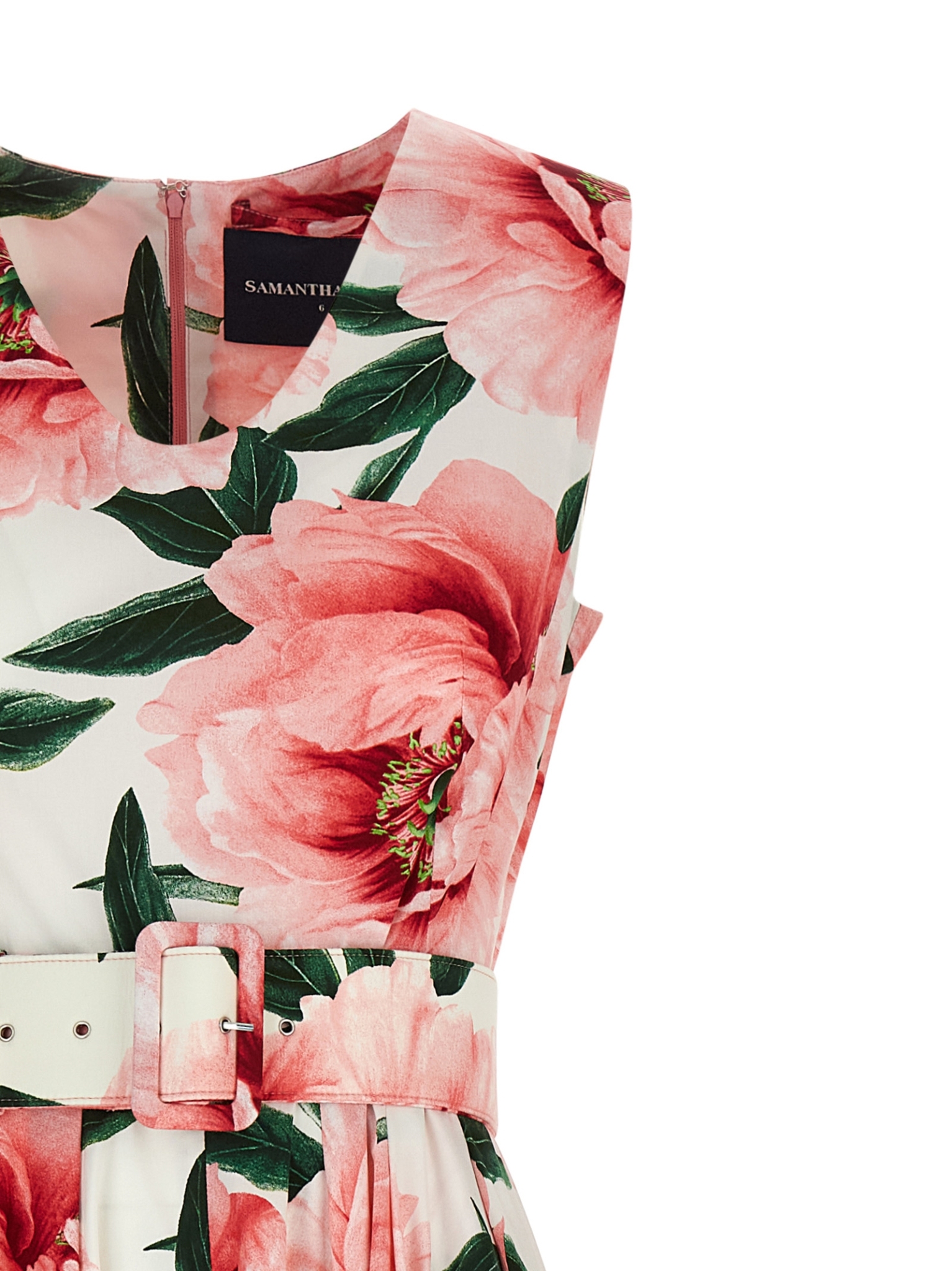 [Samantha Sung] Sleeveless dress SS26 ABELIADRESSWHITESOFTROSE