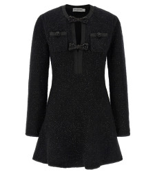 [SELF PORTRAIT] Long sleeve dress SS26 RS26210SBBLACK