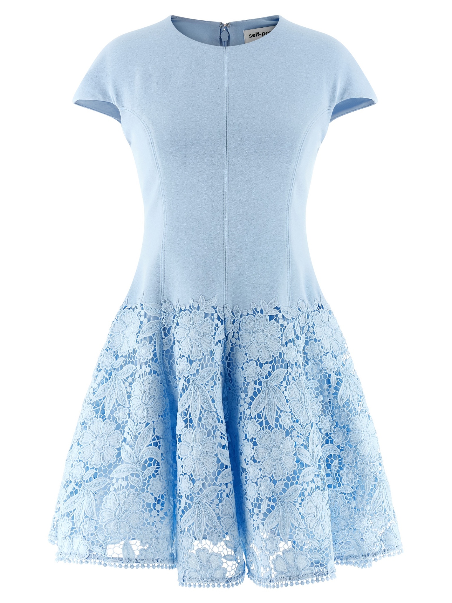 [SELF PORTRAIT] Short sleeve dress SS26 SS26095SBLBLUE