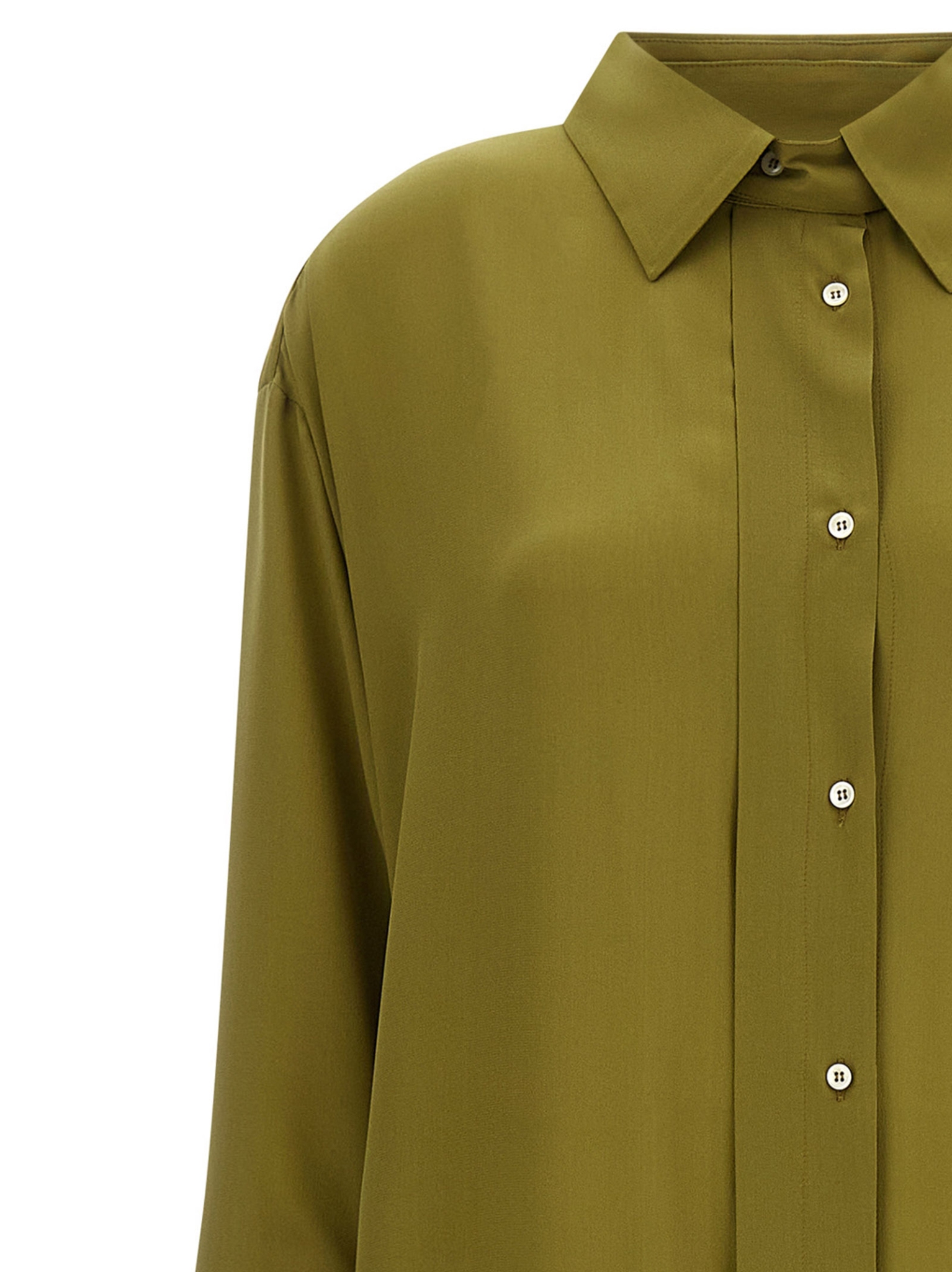 [MAISON JEJIA] Long sleeve dress SS26 MJD3044141BIKHAKISILK