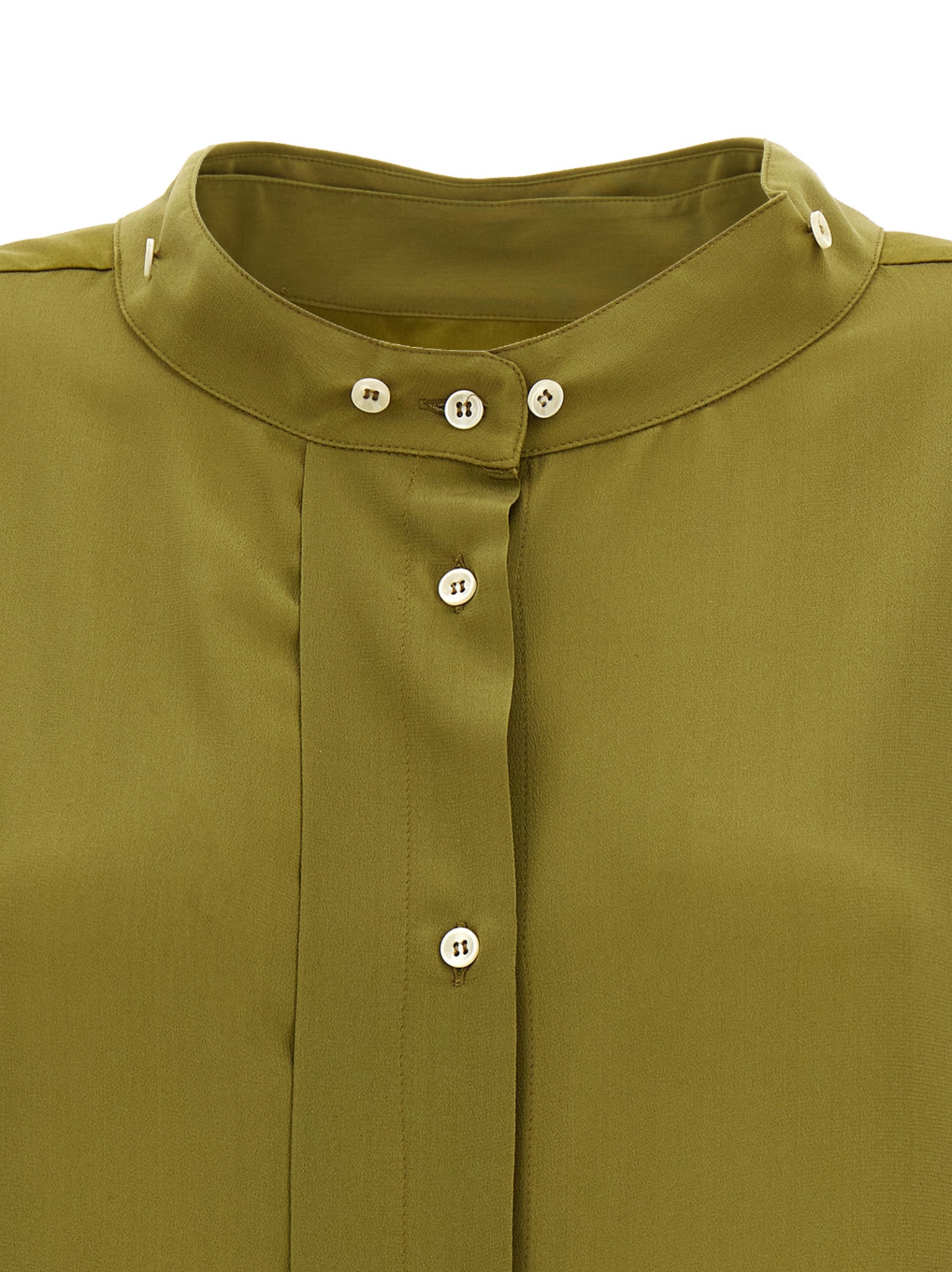 [MAISON JEJIA] Long sleeve dress SS26 MJD3044141BIKHAKISILK