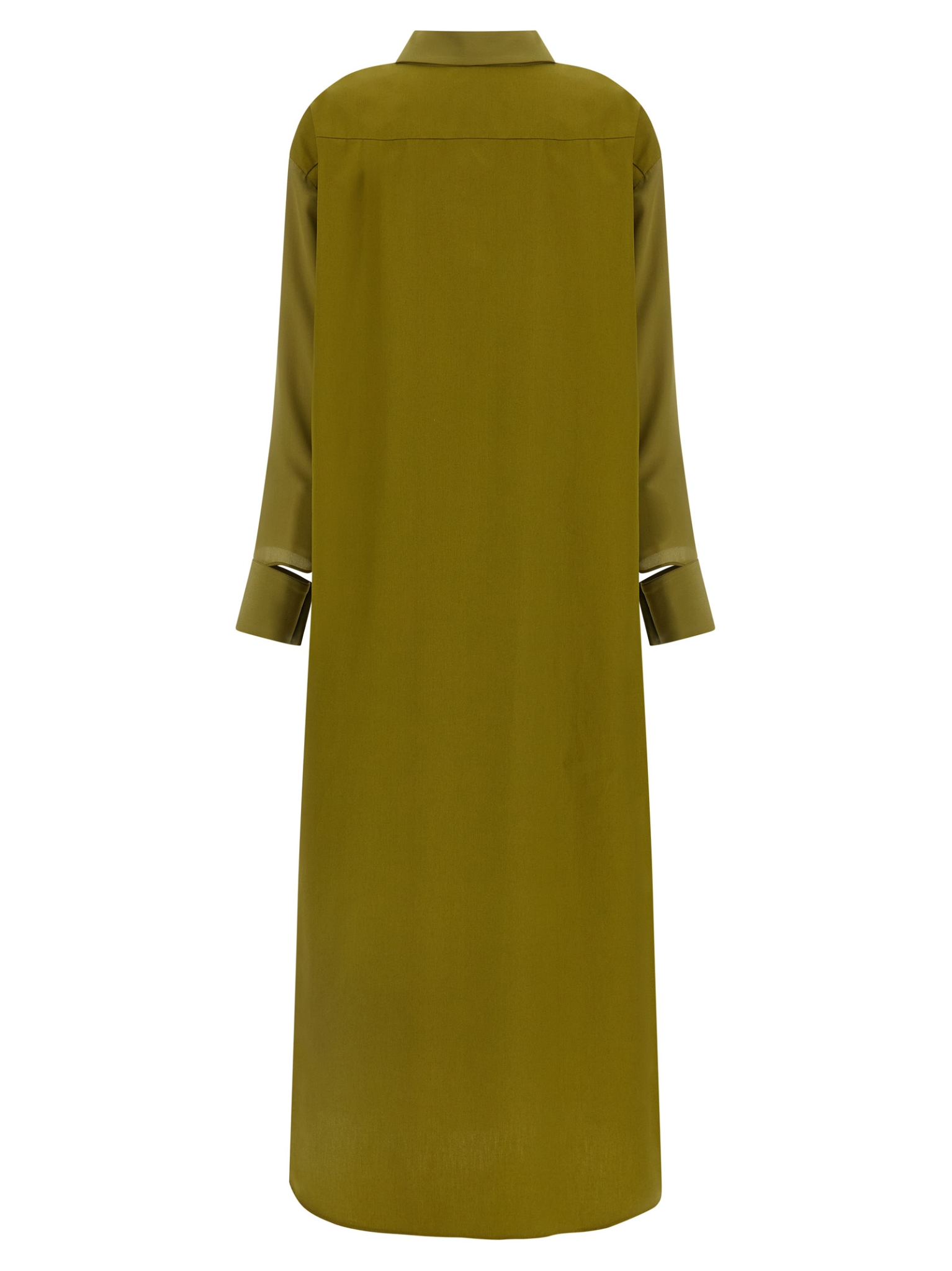 [MAISON JEJIA] Long sleeve dress SS26 MJD3044141BIKHAKISILK