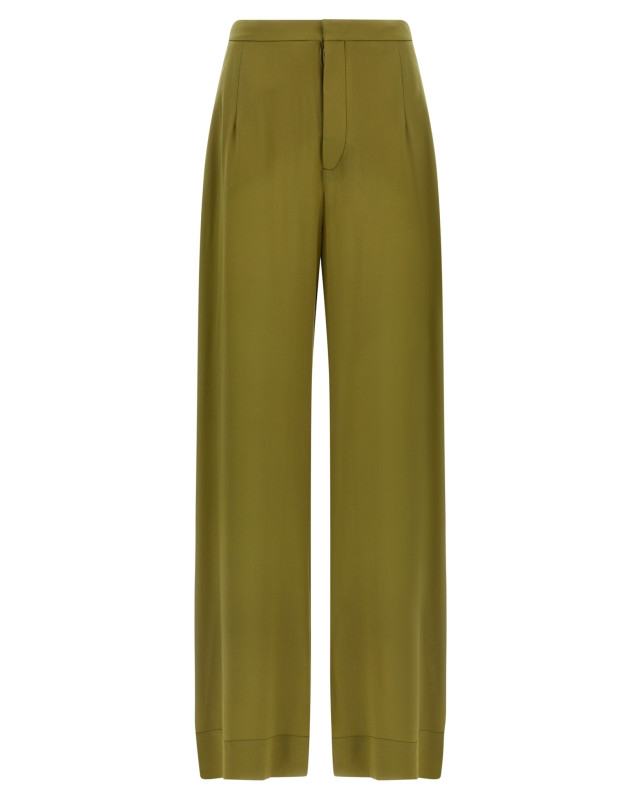 [MAISON JEJIA] Trousers SS26 MJD2554141BIKHAKISILK