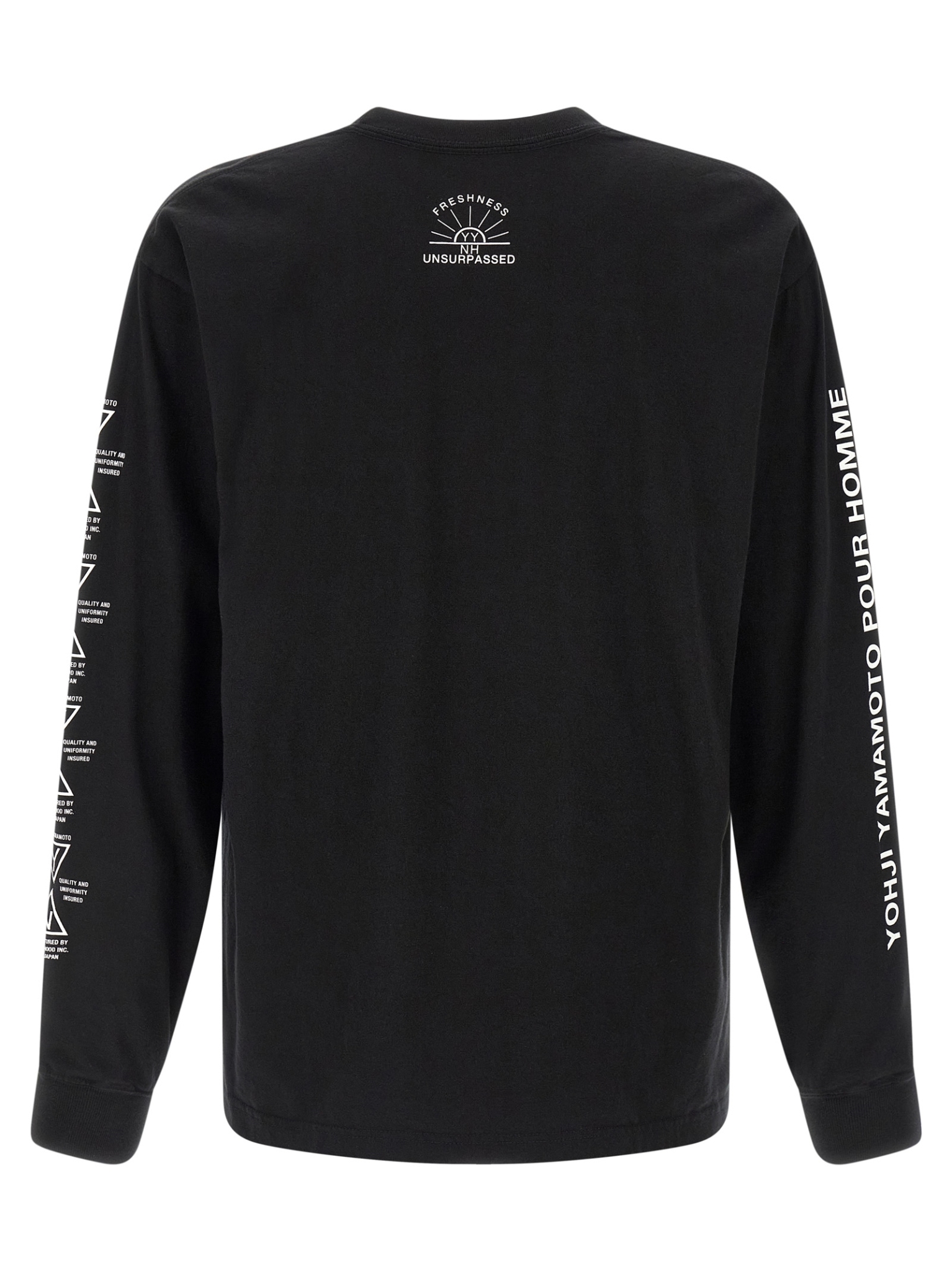 [YOHJI YAMAMOTO] T-shirts Long Sleeve SS26 HKT98998BLACK2