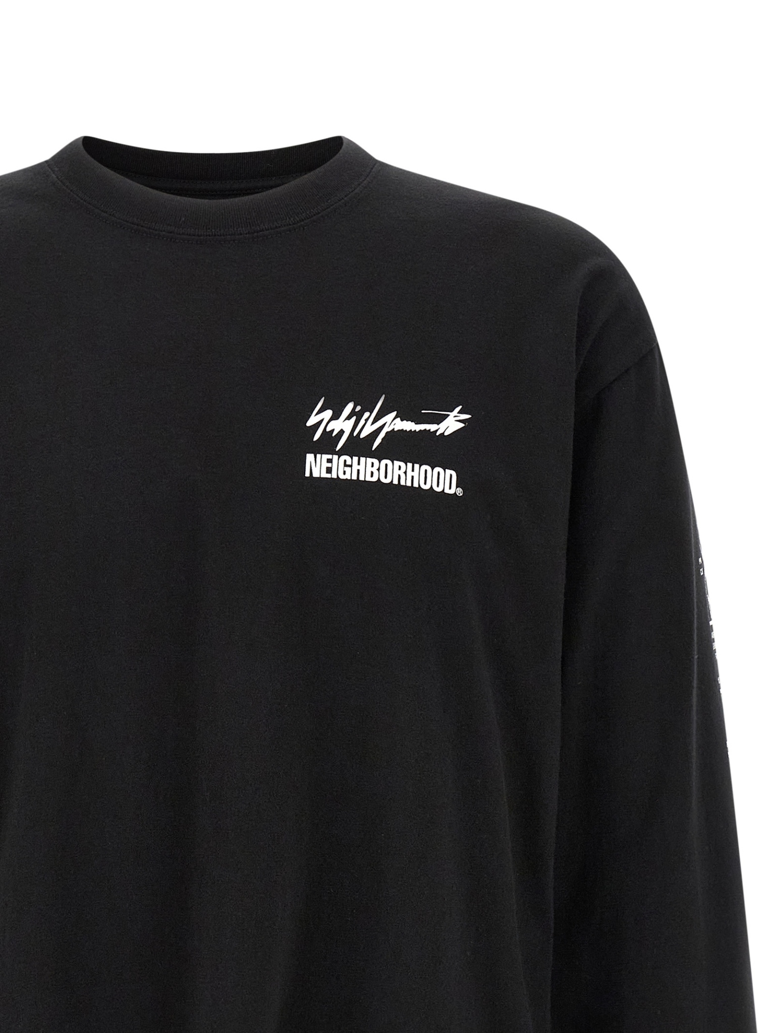 [YOHJI YAMAMOTO] T-shirts Long Sleeve SS26 HKT98998BLACK2