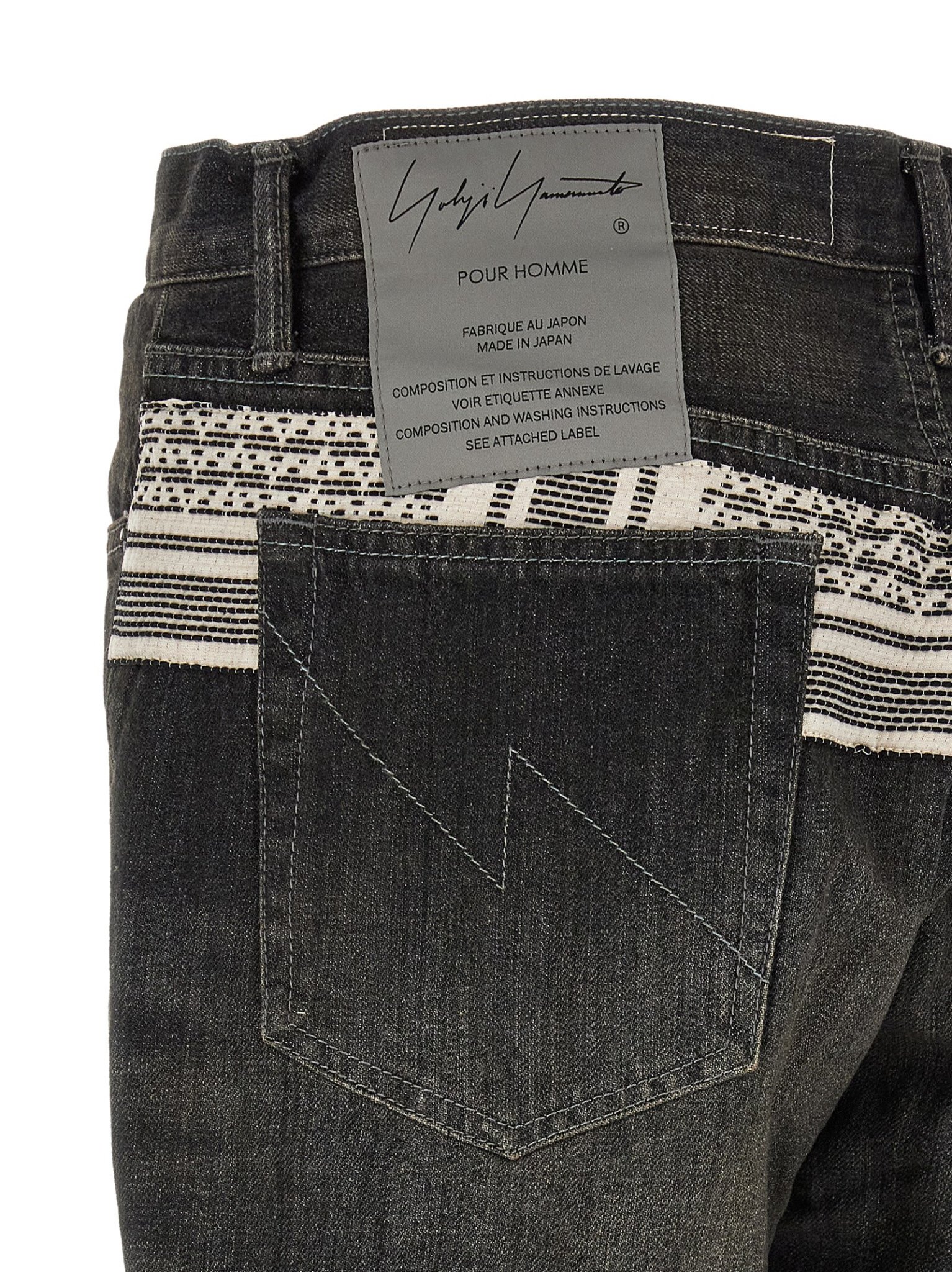 [YOHJI YAMAMOTO] Jeans SS26 HKP94065BLACK