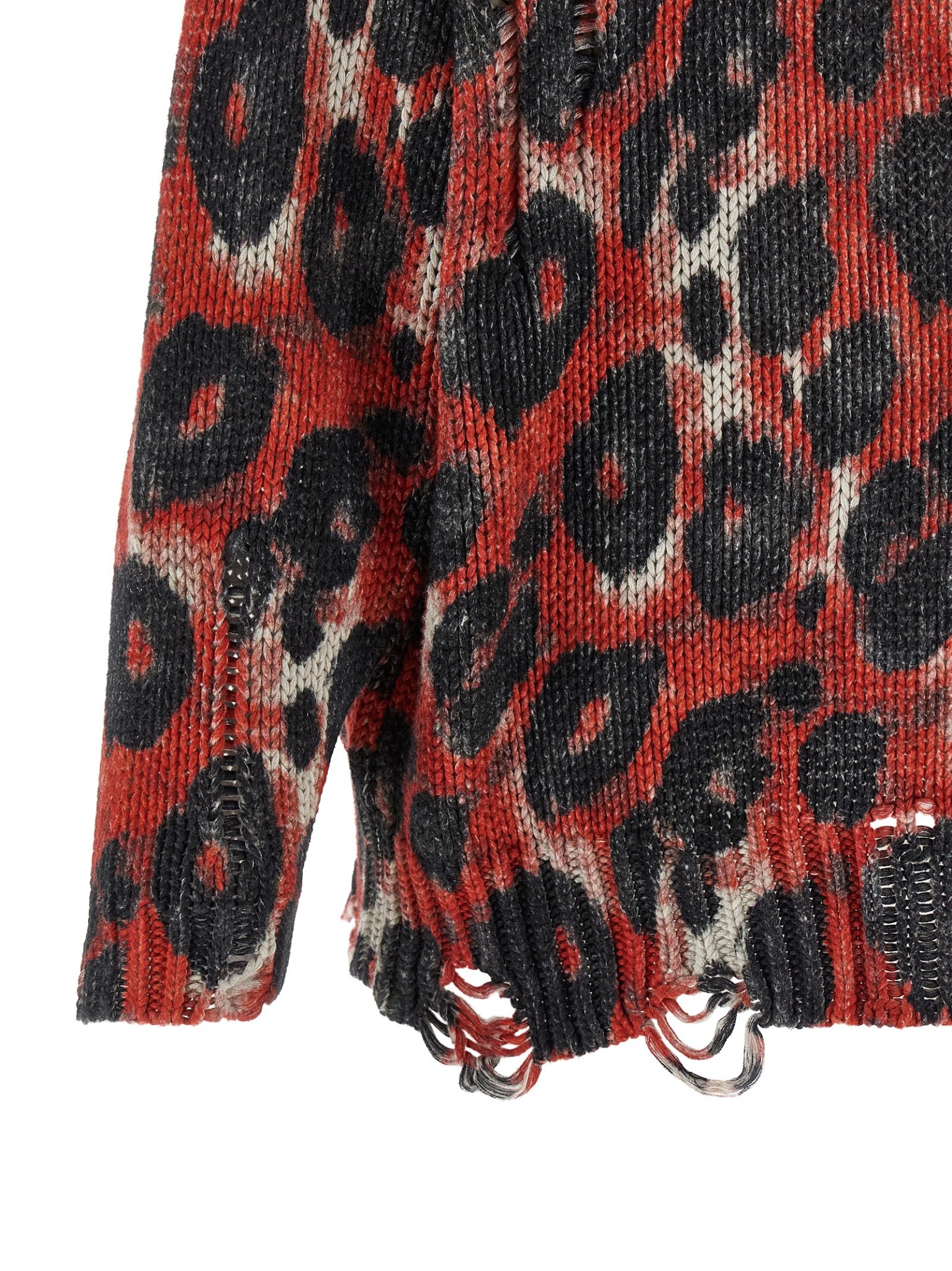 [R13] Knitwear SS26 R13WY197Y260AREDBLACKLEOPARD