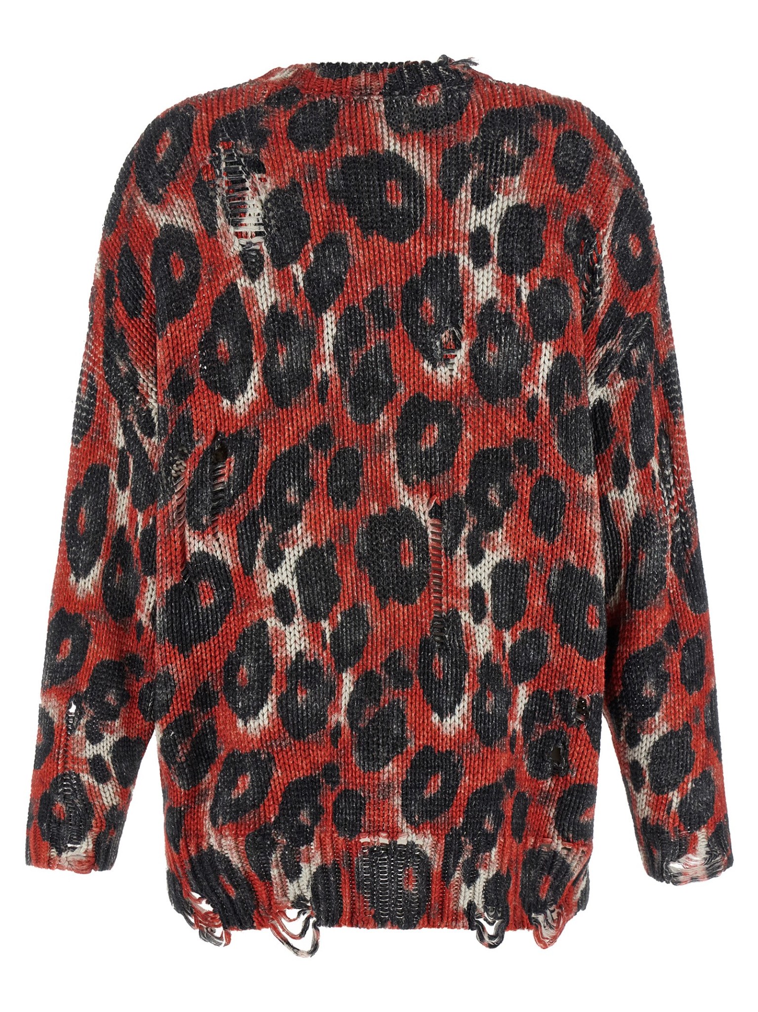 [R13] Knitwear SS26 R13WY197Y260AREDBLACKLEOPARD