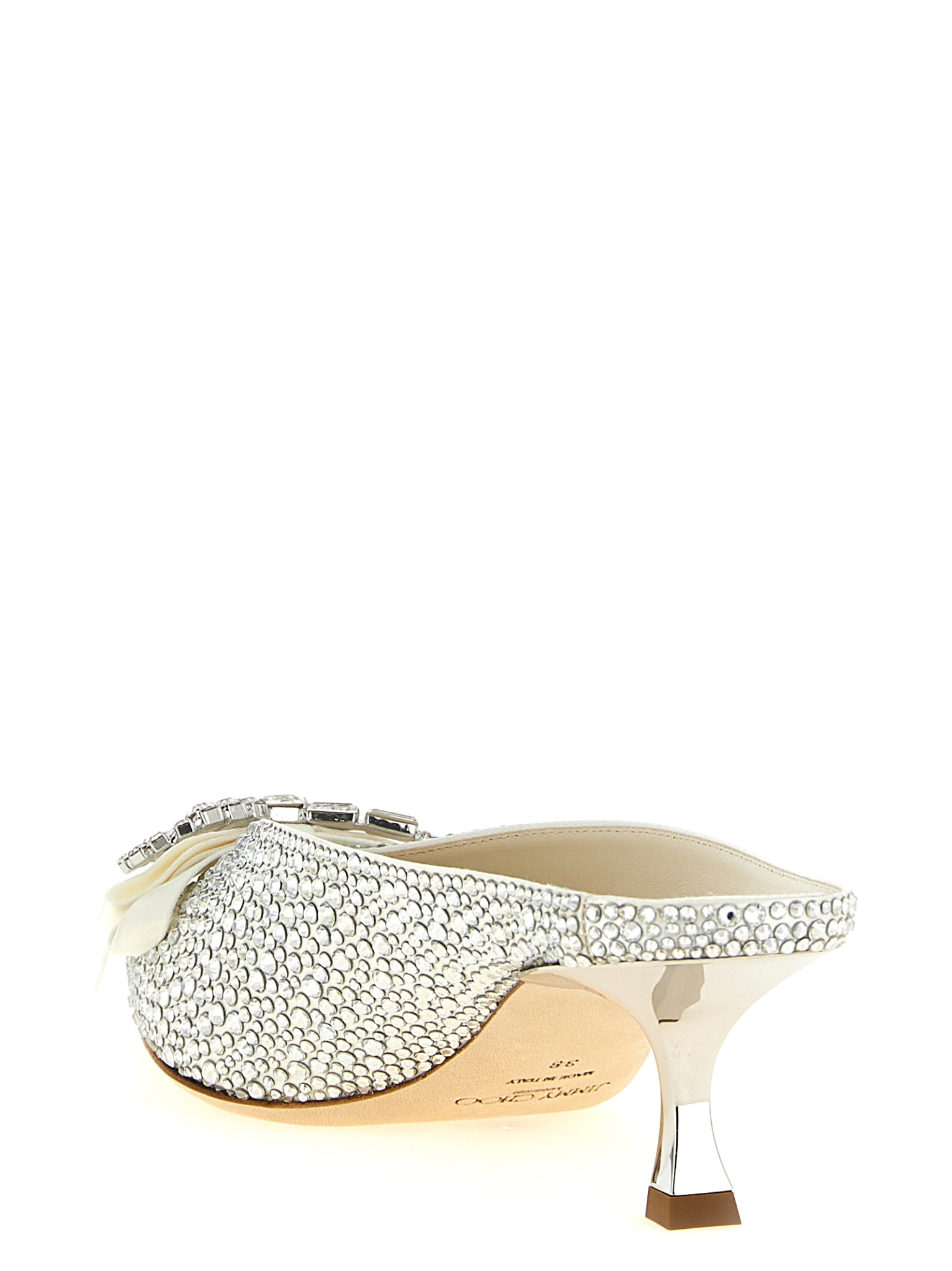 [Jimmy Choo] Pumps SS26 AURIAMULE50BTNIVORYCRYSTAL