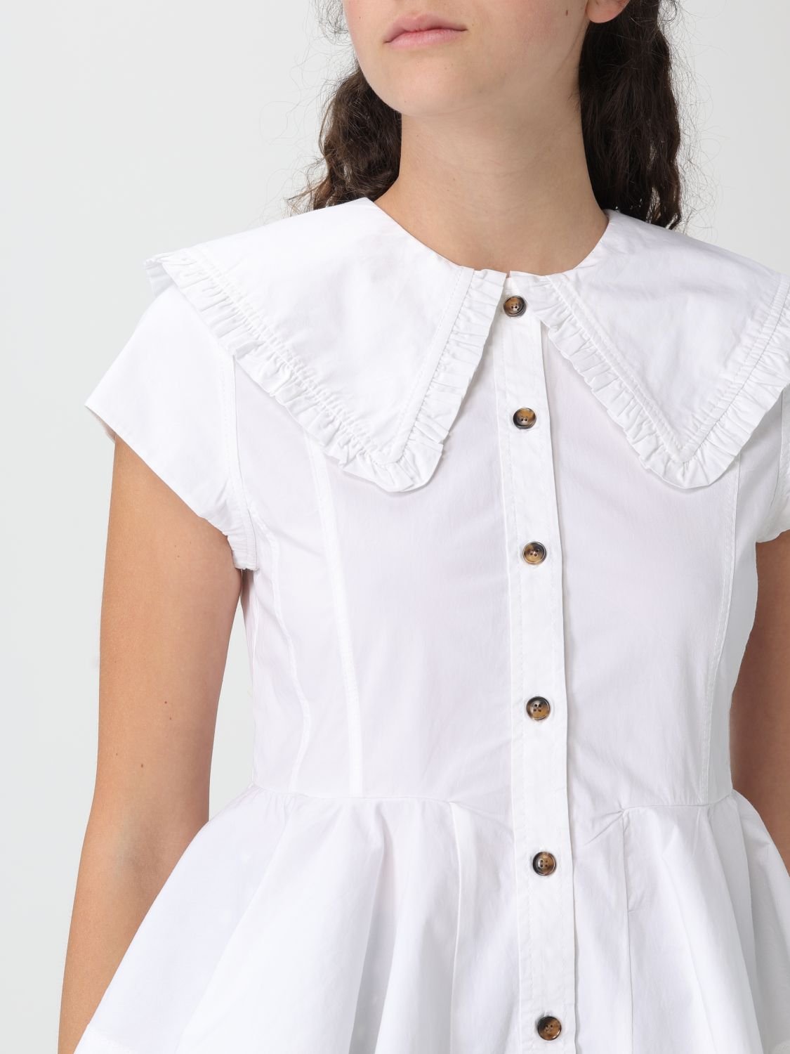 [GANNI] Shirts Short Sleeve SS26 A1040093 151