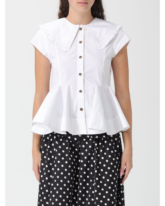 [GANNI] Shirts Short Sleeve SS26 A1040093 151