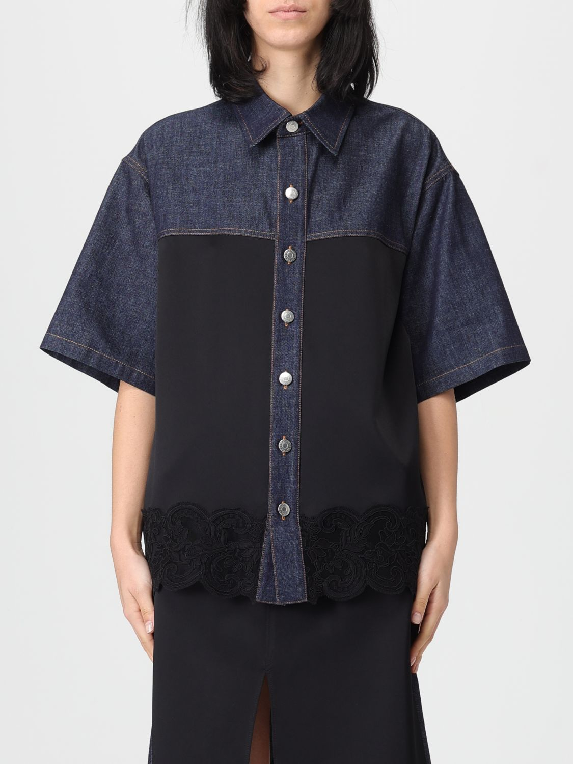 [Stella McCartney] Shirts Short Sleeve SS26 6D04423SQH4 54083