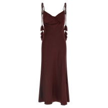 [SELF PORTRAIT] Sleeveless dress SS26 RS26218MBUBURGUNDY