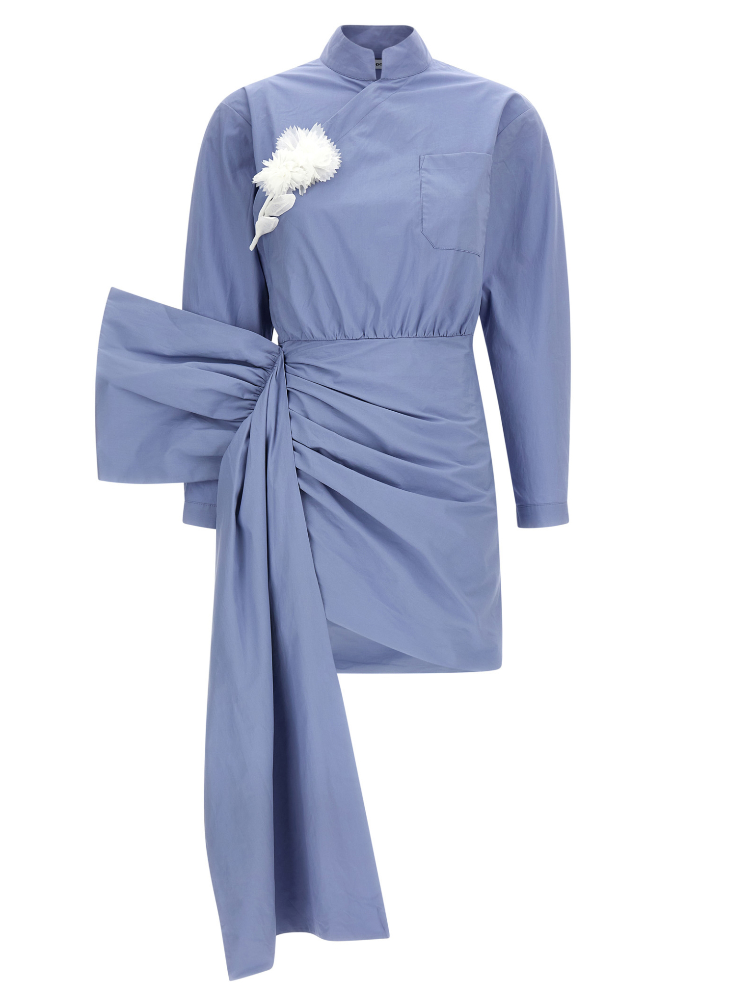 [SELF PORTRAIT] Long sleeve dress SS26 RS26552SBLBLUE