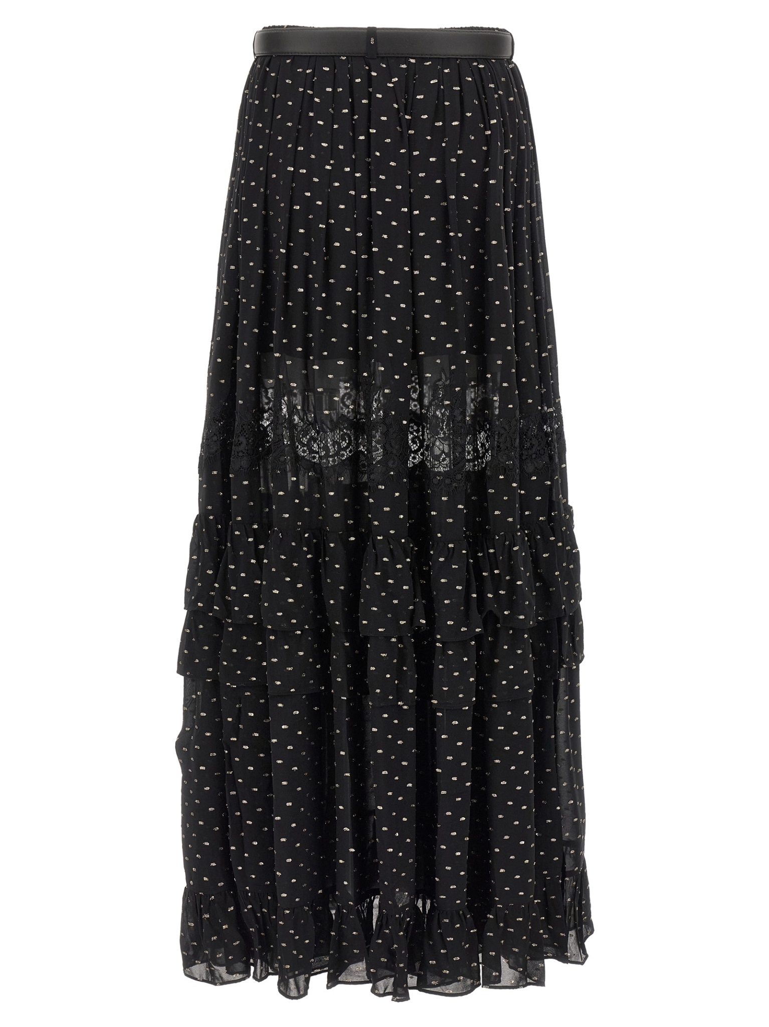 [SELF PORTRAIT] Long skirt SS26 RS26196XSKBBLACK