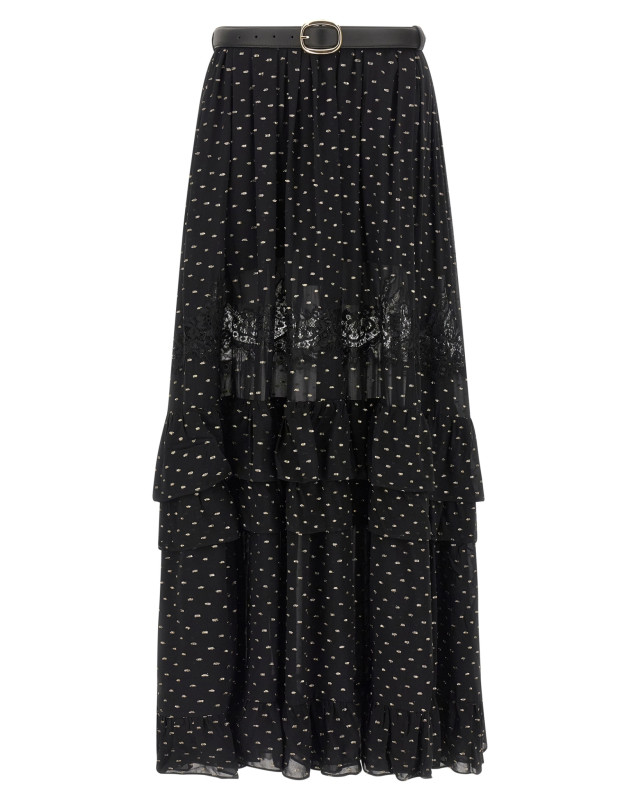 [SELF PORTRAIT] Long skirt SS26 RS26196XSKBBLACK