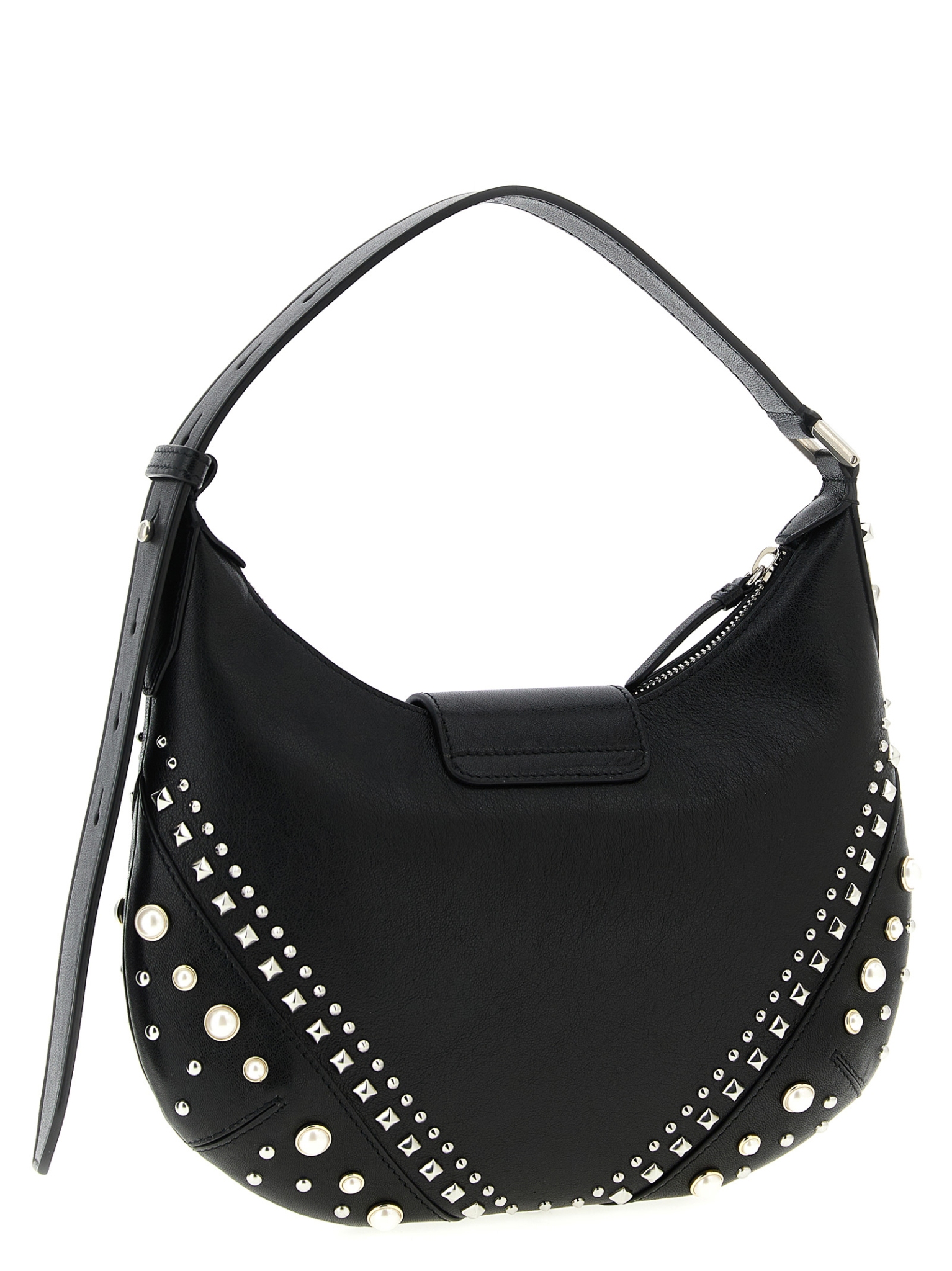 [Jimmy Choo] Shoulder bag SS26 BARHOBOSQXBBLACKIVORYANTIQUESILVER