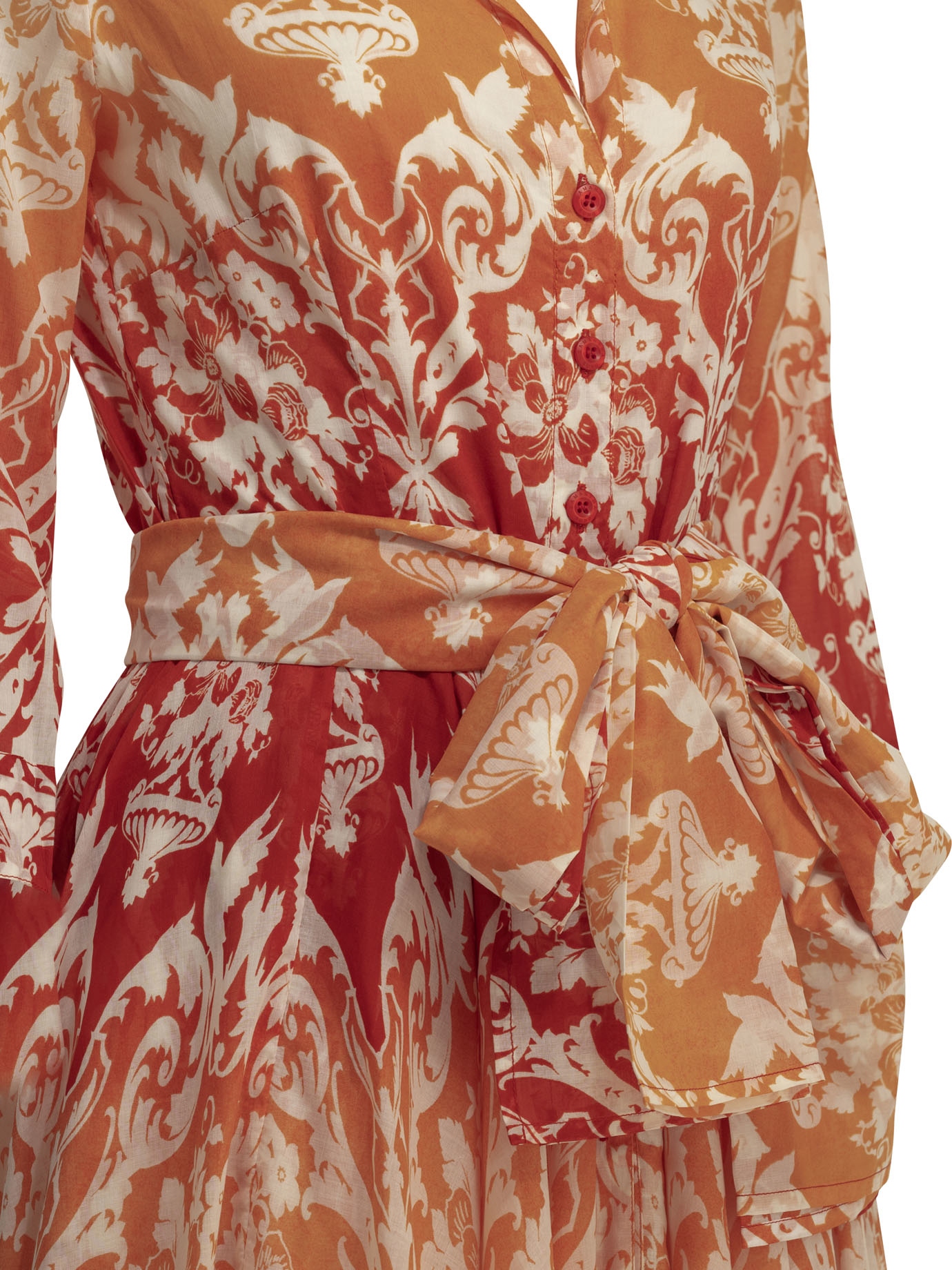 [Samantha Sung] Long sleeve dress SS26 ASTERIMPERO OMBREORANGE