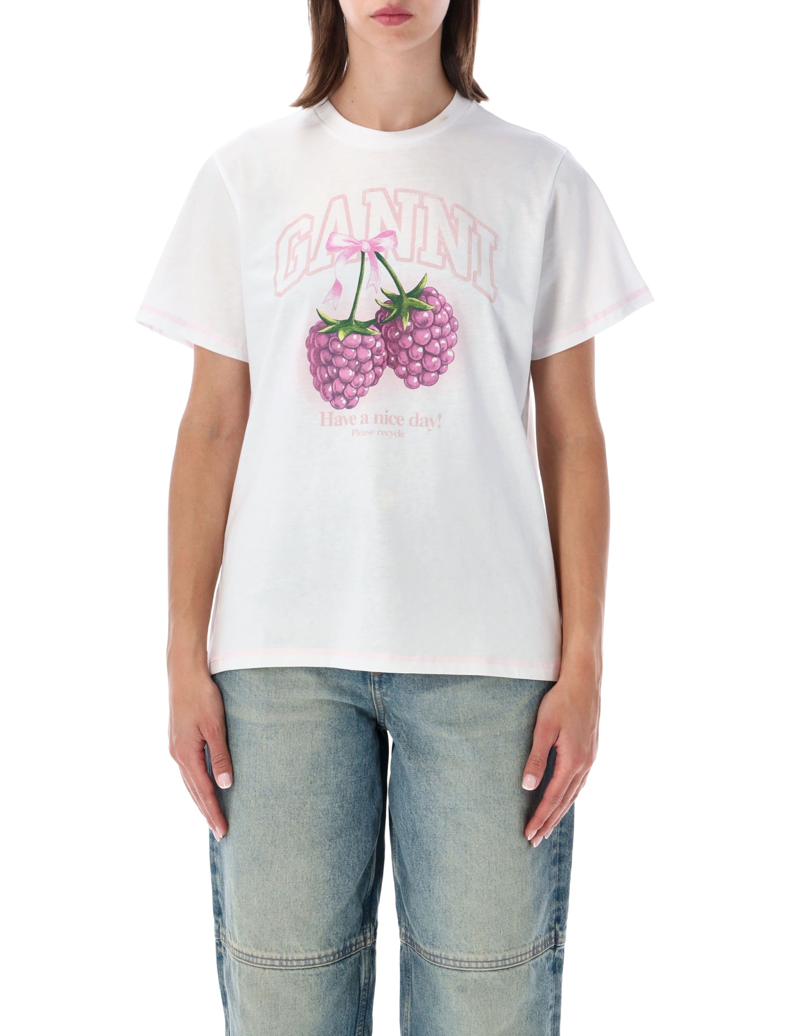 [GANNI] T-shirts Short Sleeve FW26 A105029411026151