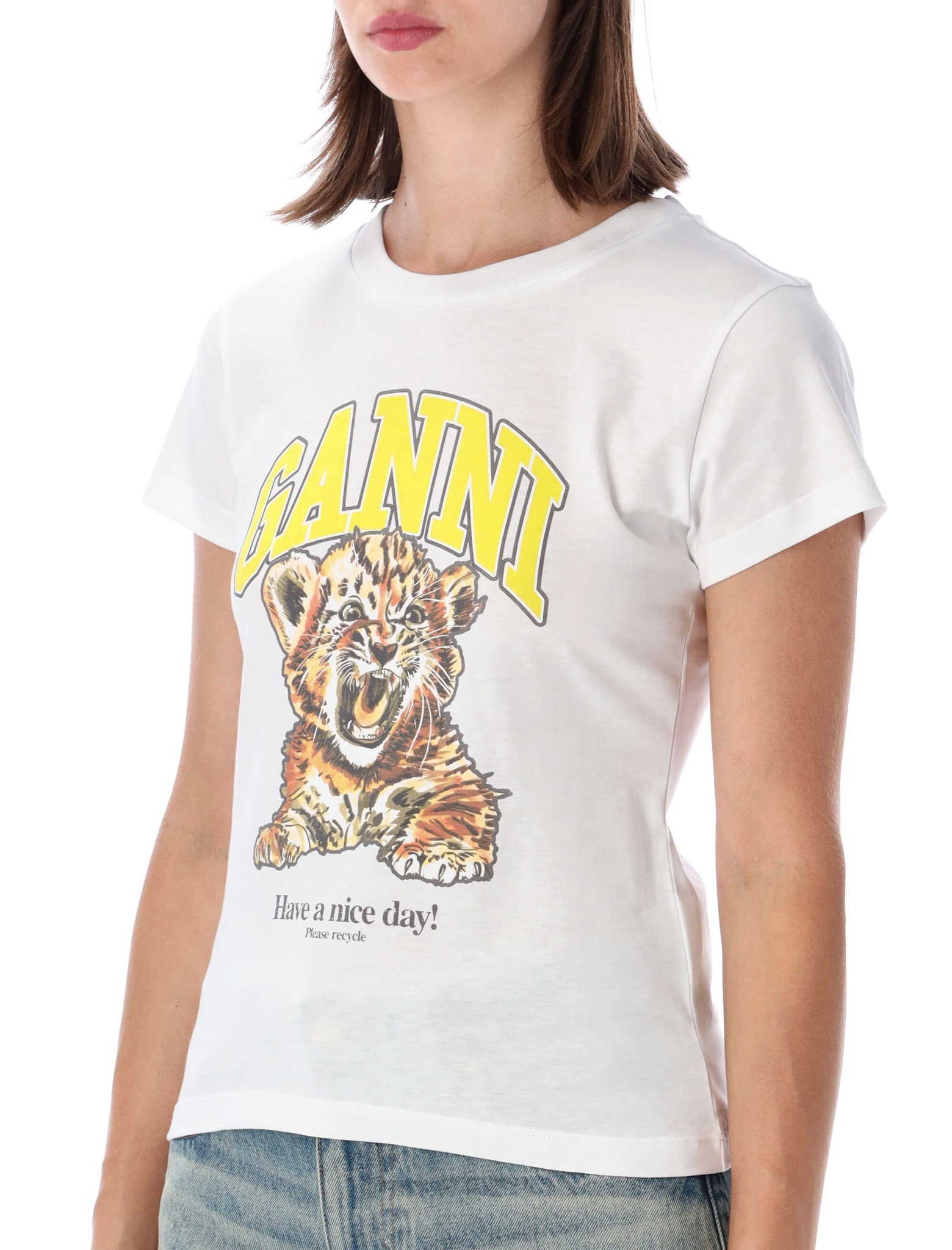 [GANNI] T-shirts Short Sleeve FW26 A105025811026151