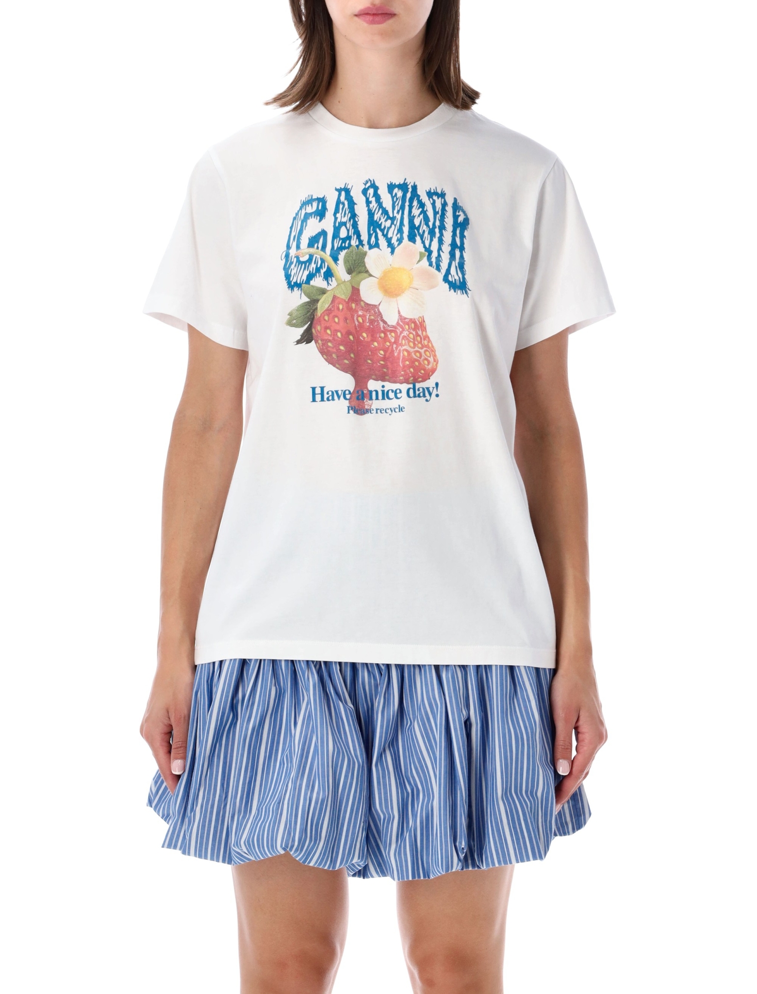 [GANNI] T-shirts Short Sleeve FW26 A105020111026151