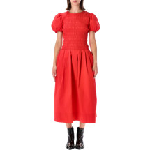 [GANNI] Short sleeve dress FW26 A10305461074206P