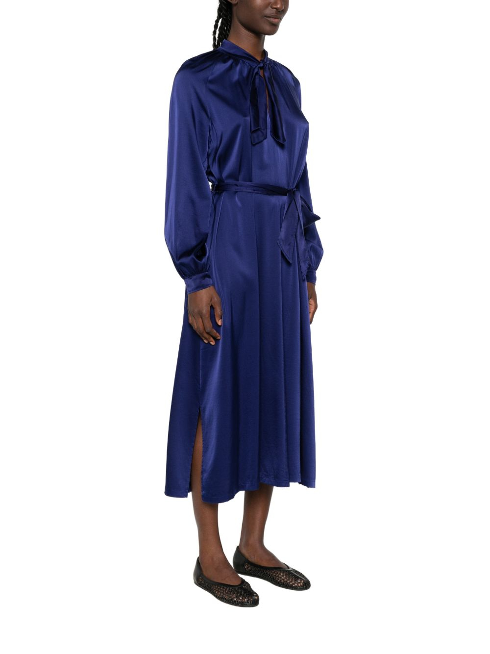 [Forte Forte] Long sleeve dress FW26 15075MYDRESSLAPISLAZZULI