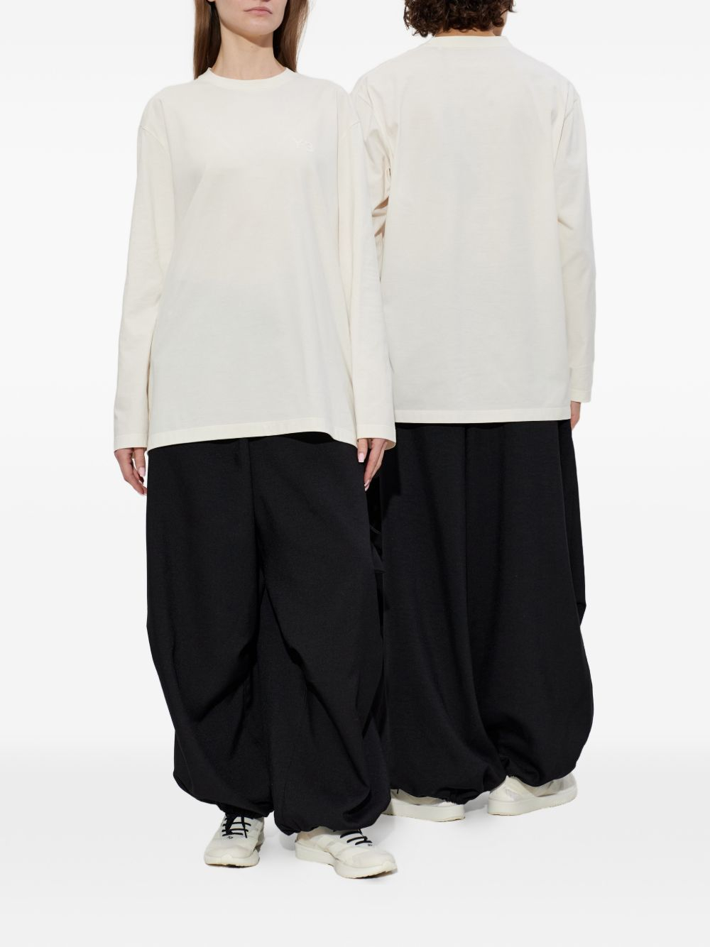 [Y - 3] T-shirts Long Sleeve FW26 KQ9777CWHITE