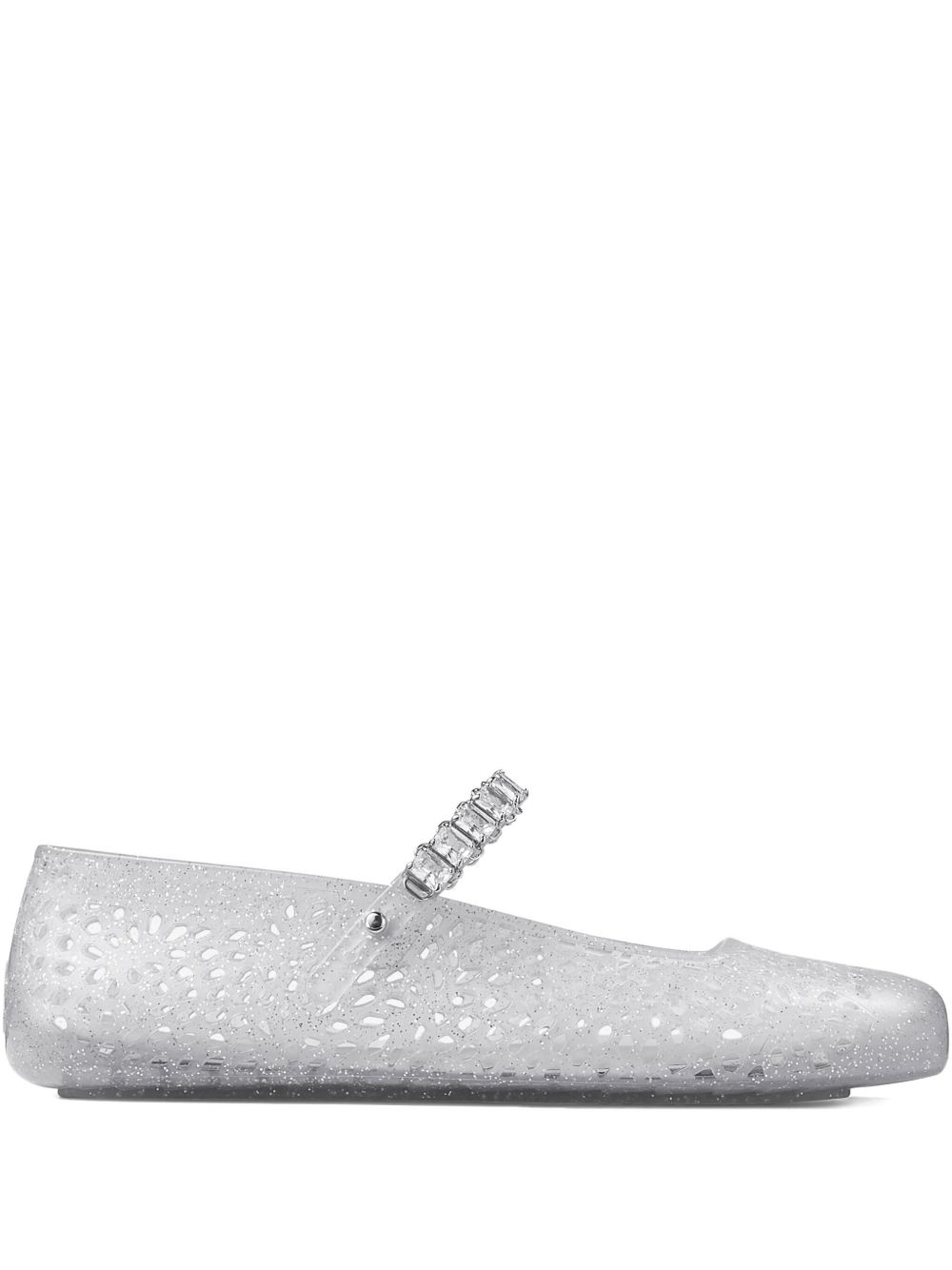 [Jimmy Choo] Flat shoes FW26 THEJELLYNTXCLEAR/SILVERMIX/CRYSTAL