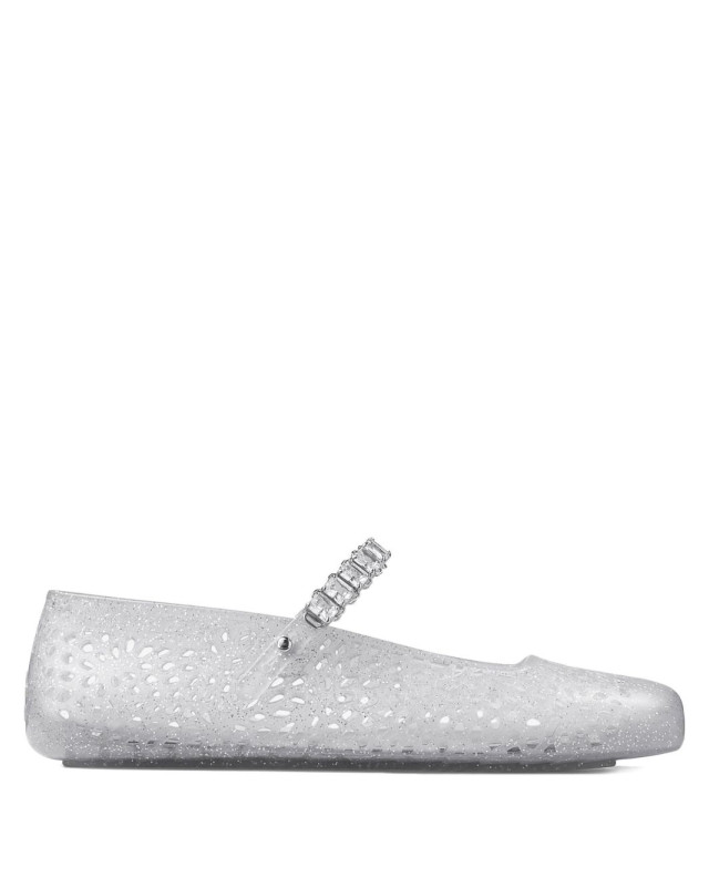 [Jimmy Choo] Flat shoes FW26 THEJELLYNTXCLEAR/SILVERMIX/CRYSTAL