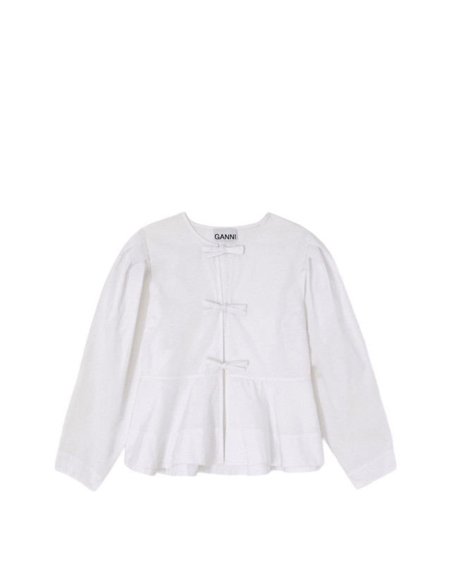 [GANNI] Shirts Long Sleeve FW26 A1040486151