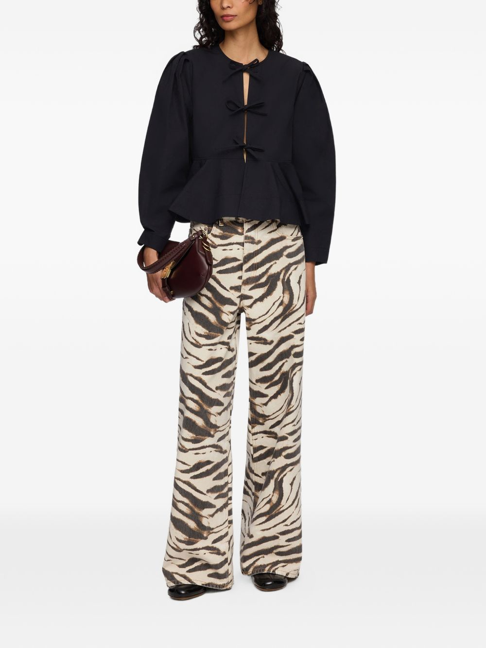 [GANNI] Shirts Long Sleeve FW26 A1040486099