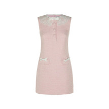 [Self - portrait] Sleeveless dress FW26 PF26-002SC-PPINK