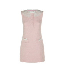 [Self - portrait] Sleeveless dress FW26 PF26-002SC-PPINK