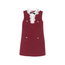[Self - portrait] Sleeveless dress FW26 PF26-001SB-BUBURGUNDY