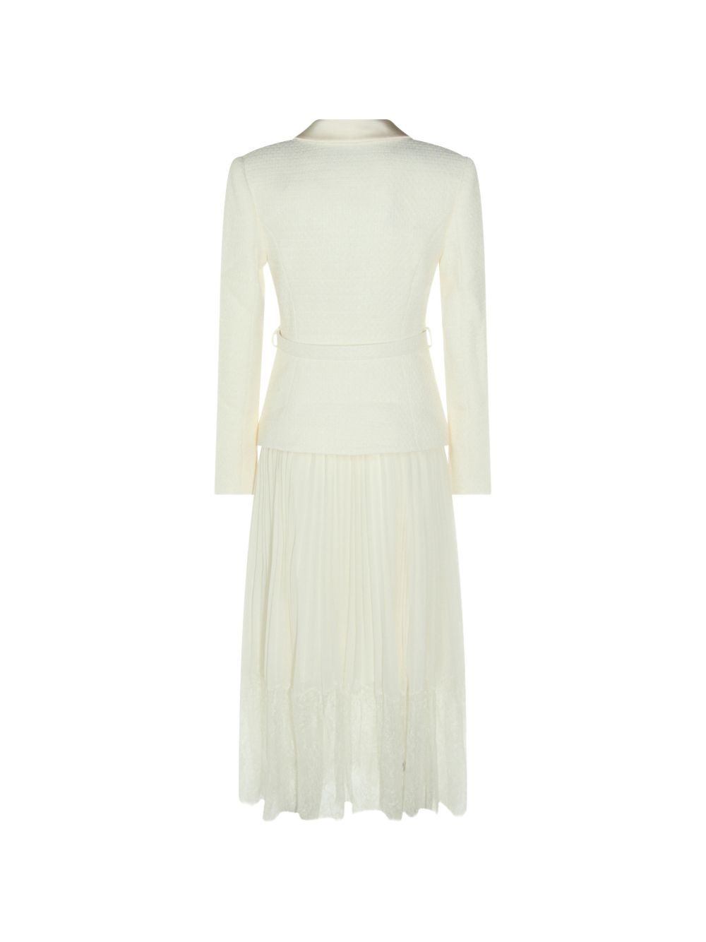 [Self - portrait] Long sleeve dress FW26 PF26-144M-CCREAM