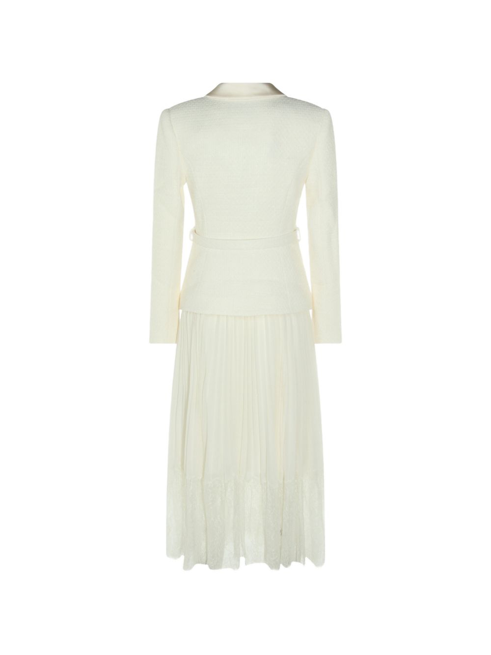 [Self - portrait] Long sleeve dress FW26 PF26-144M-CCREAM